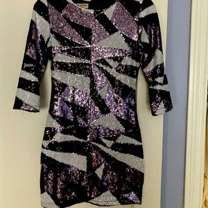 Sequin mini dress size small